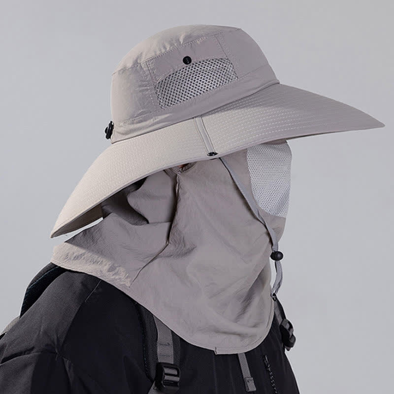 Masque de protection solaire d'extérieur, chapeau bob - image 3