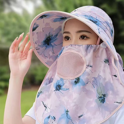 Chapeau de soleil respirant à motif floral élégant - image 2