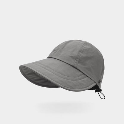 Casquette de baseball à large bord de couleur unie - Gris - Taille unique - image 9