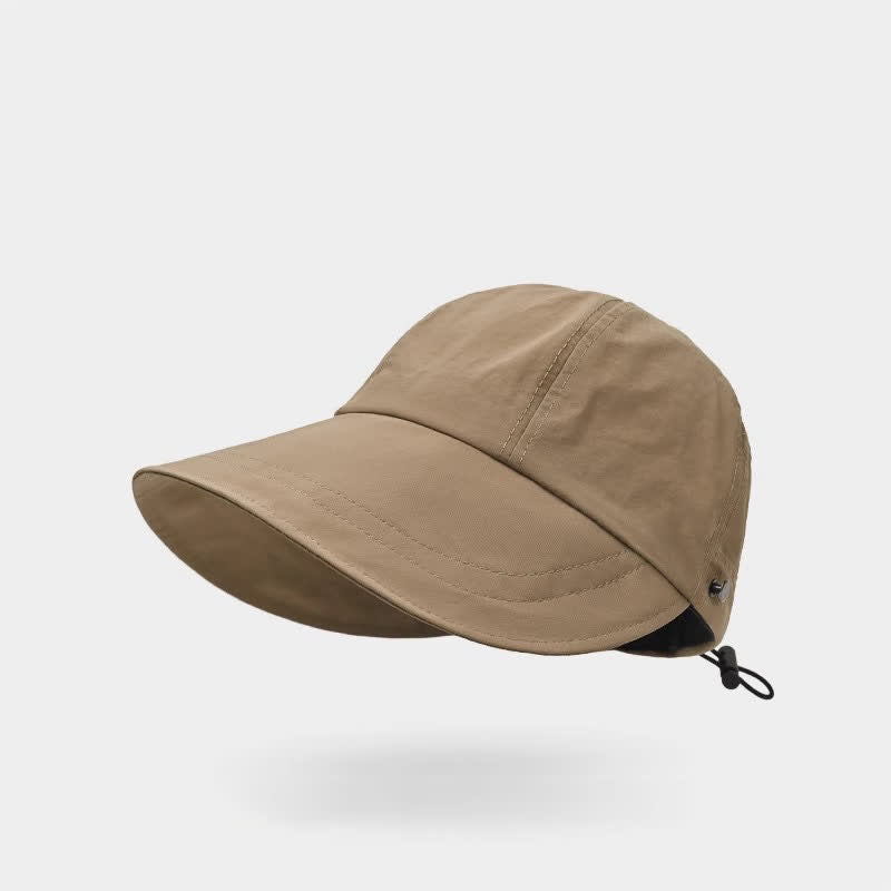 Casquette de baseball à large bord de couleur unie - Kaki - Taille unique - image 8