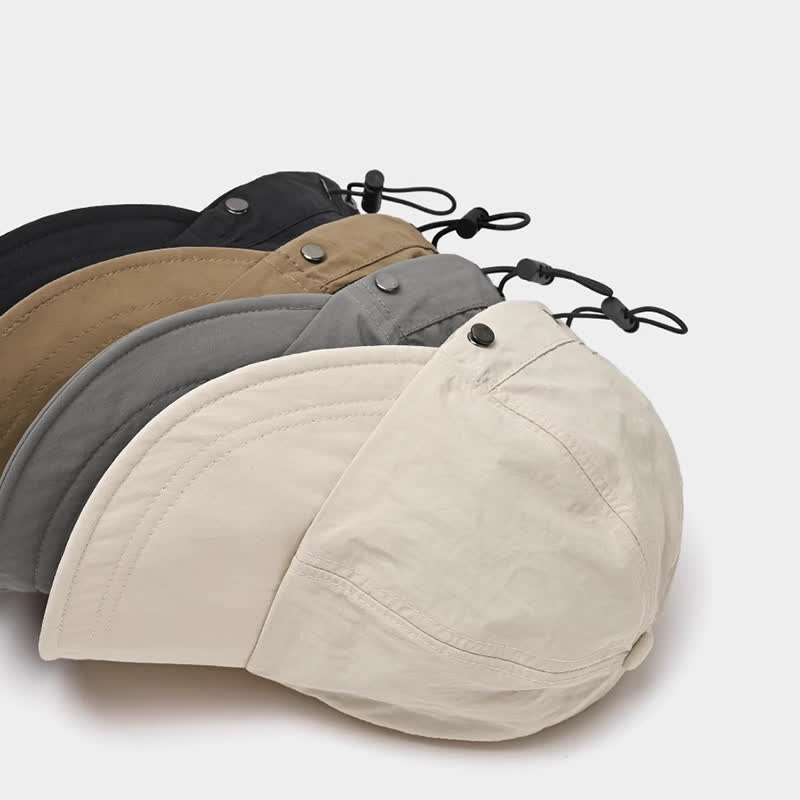 Casquette de baseball à large bord de couleur unie - image 1