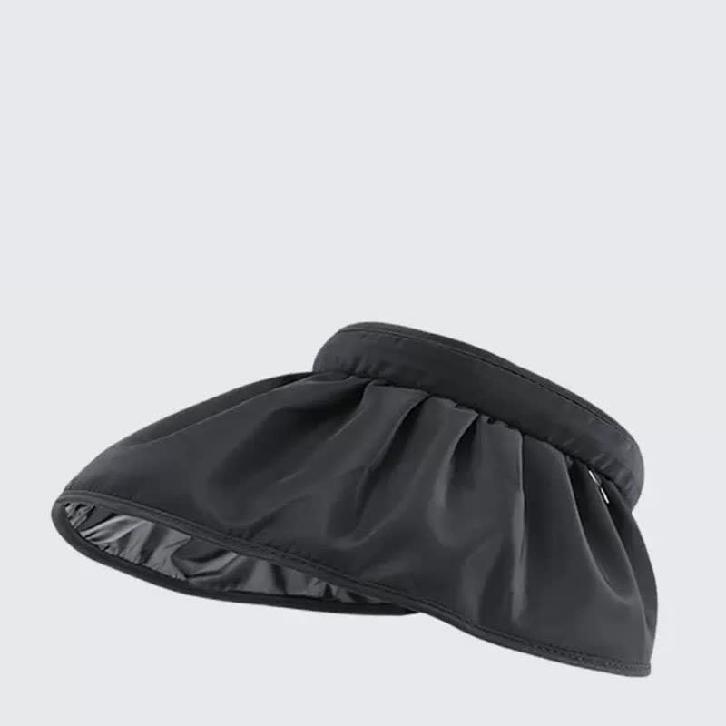 Chapeau de soleil à large bord ouvert de style bandeau - Noir - Taille unique - image 13