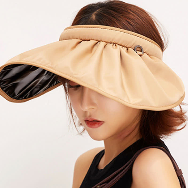 Chapeau de soleil à large bord ouvert de style bandeau