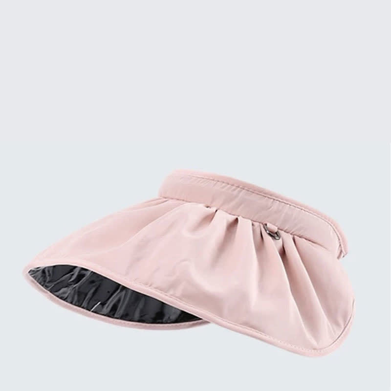 Chapeau de soleil à large bord ouvert de style bandeau - Rose - Taille unique - image 10