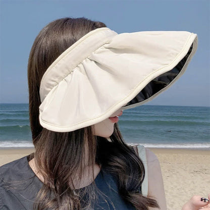 Chapeau de soleil à large bord ouvert de style bandeau
