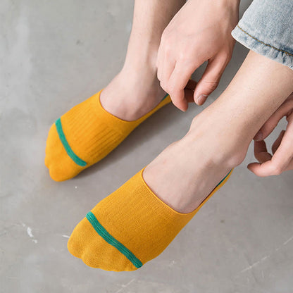 Chaussettes invisibles en coton avec talon antidérapant (10 paires) - image 7