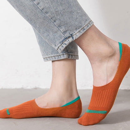 Chaussettes invisibles en coton avec talon antidérapant (10 paires)