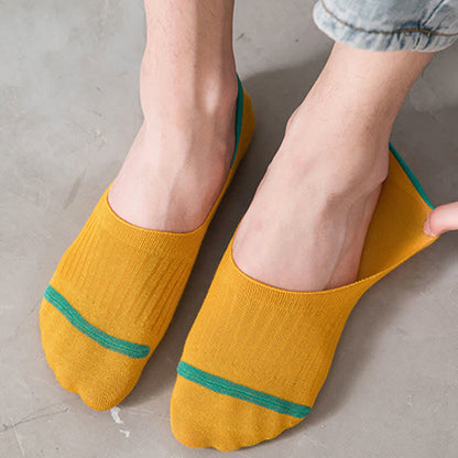 Chaussettes invisibles en coton avec talon antidérapant (10 paires)