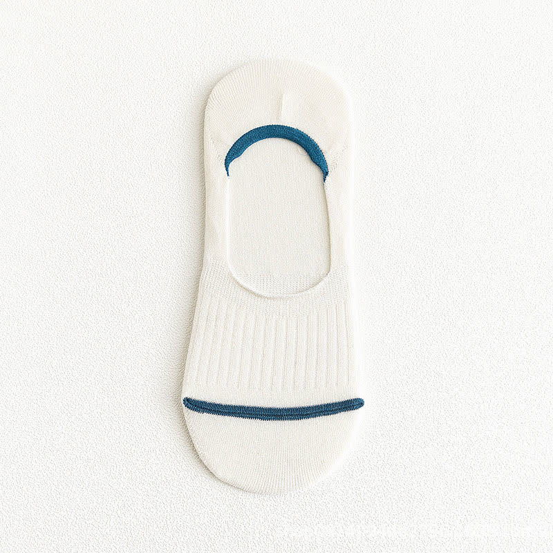 Chaussettes invisibles en coton avec talon antidérapant (10 paires) - Blanc - EU39-45 (US6-11) - image 15
