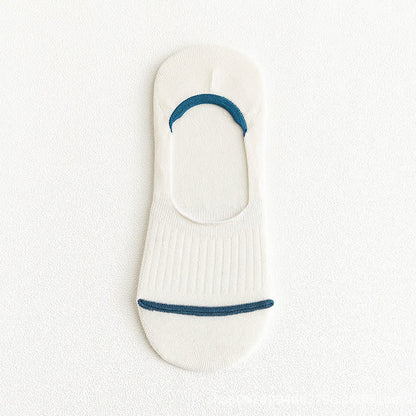 Chaussettes invisibles en coton avec talon antidérapant (10 paires)