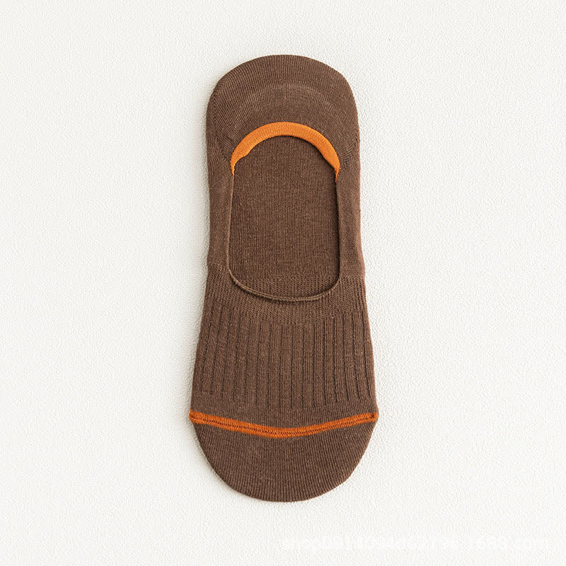 Chaussettes invisibles en coton avec talon antidérapant (10 paires) - Caramel - EU39-45 (US6-11) - image 18
