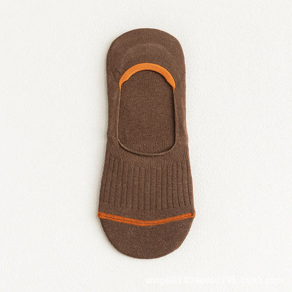 Chaussettes invisibles en coton avec talon antidérapant (10 paires) - Caramel - EU39-45 (US6-11) - image 18