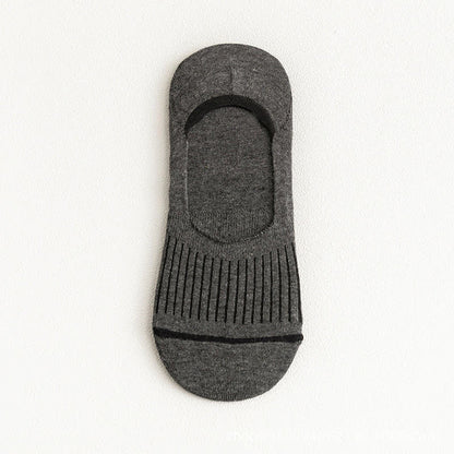 Chaussettes invisibles en coton avec talon antidérapant (10 paires) - Gris foncé - EU39-45 (US6-11) - image 19