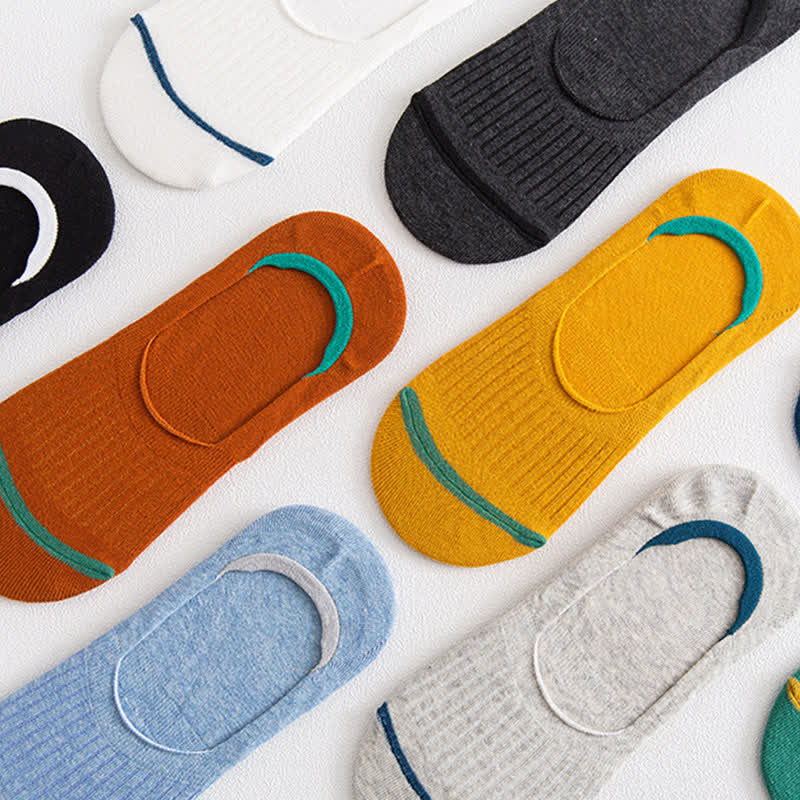 Chaussettes invisibles en coton avec talon antidérapant (10 paires) - image 3