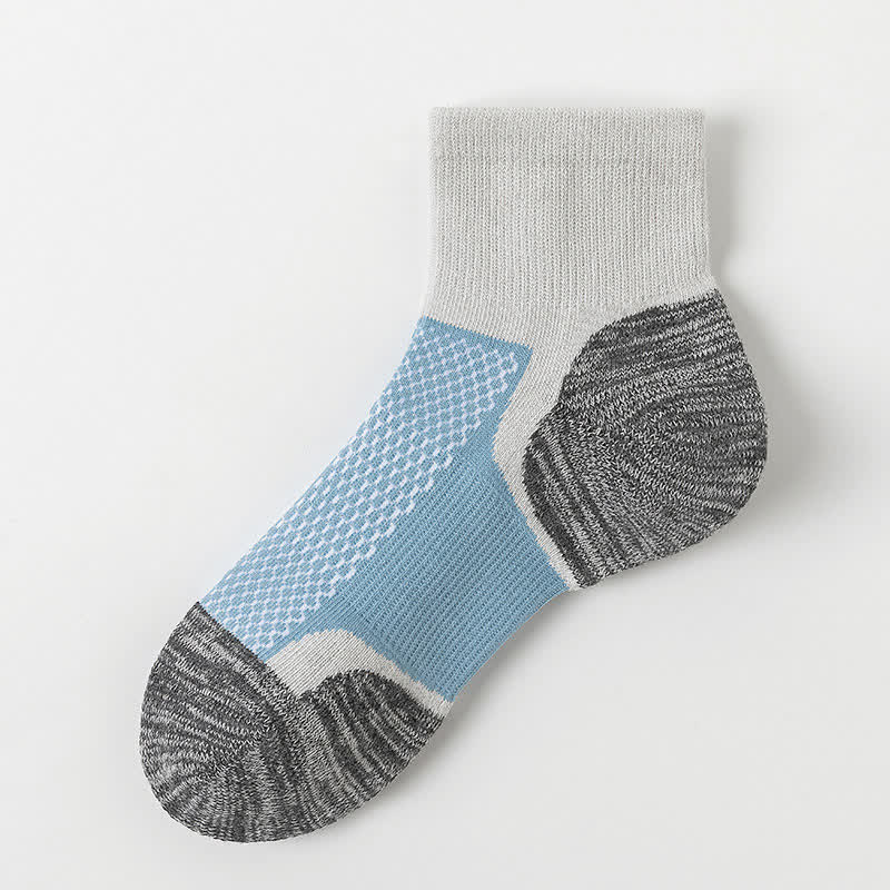 Chaussettes de sport respirantes et colorées à compression (5 paires) - Gris - EU36-41 (U3-7,5) - image 9