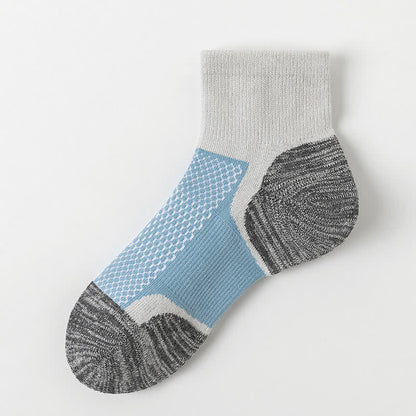 Chaussettes de sport respirantes et colorées à compression (5 paires) - Gris - EU36-41 (U3-7,5) - image 9