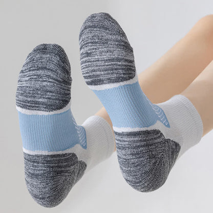 Chaussettes de sport respirantes et colorées à compression (5 paires)