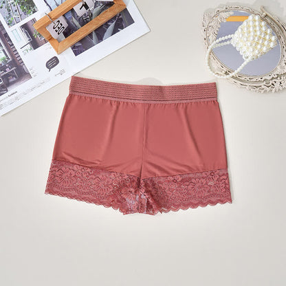 Shorty confortable taille haute en dentelle (lot de 2) - Rose - 4XL - image 3