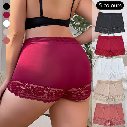 Shorty confortable taille haute en dentelle (lot de 2) - image 0