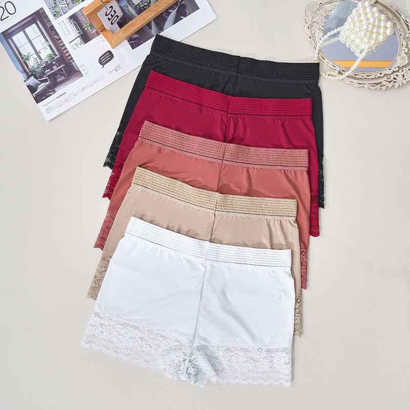 Shorty confortable taille haute en dentelle (lot de 2) - image 1