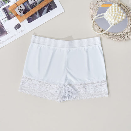 Shorty confortable taille haute en dentelle (lot de 2) - Blanc - 4XL - image 4