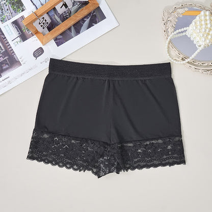 Shorty confortable taille haute en dentelle (lot de 2) - Noir - 4XL - image 6