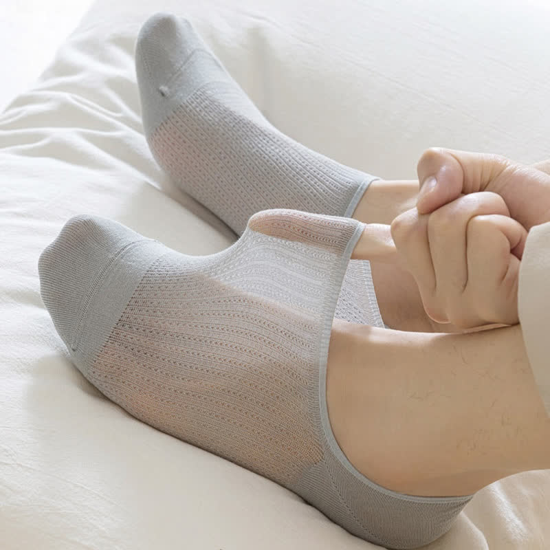 Chaussettes invisibles légères et respirantes en coton (7 paires) - image 13