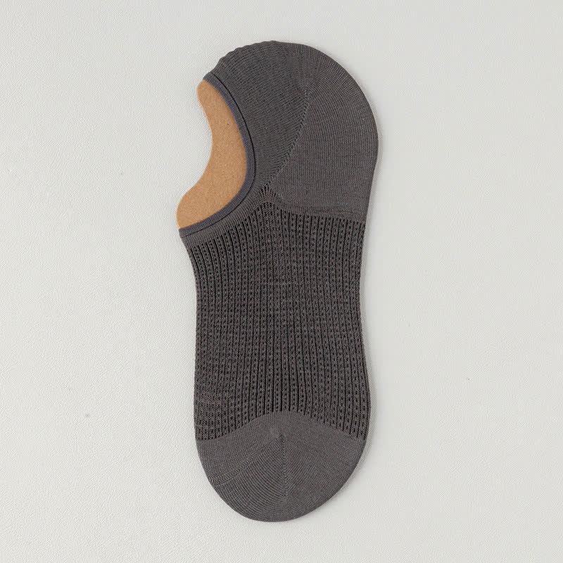 Chaussettes invisibles légères et respirantes en coton (7 paires) - Gris foncé - EU39-45 (U6-11) - image 16