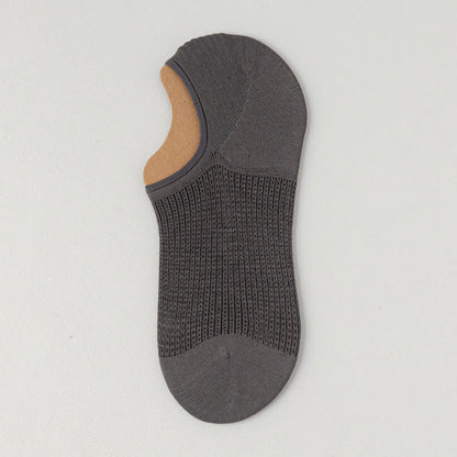 Chaussettes invisibles légères et respirantes en coton (7 paires) - Gris foncé - EU39-45 (U6-11) - image 16