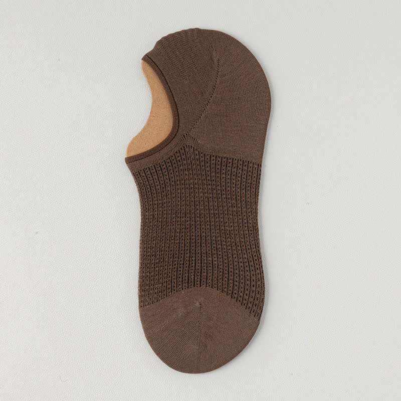 Chaussettes invisibles légères et respirantes en coton (7 paires) - Brun - EU39-45 (U6-11) - image 18