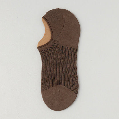 Chaussettes invisibles légères et respirantes en coton (7 paires) - Brun - EU39-45 (U6-11) - image 18