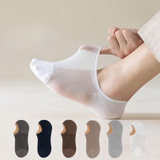 Chaussettes invisibles légères et respirantes en coton (7 paires) - image 0