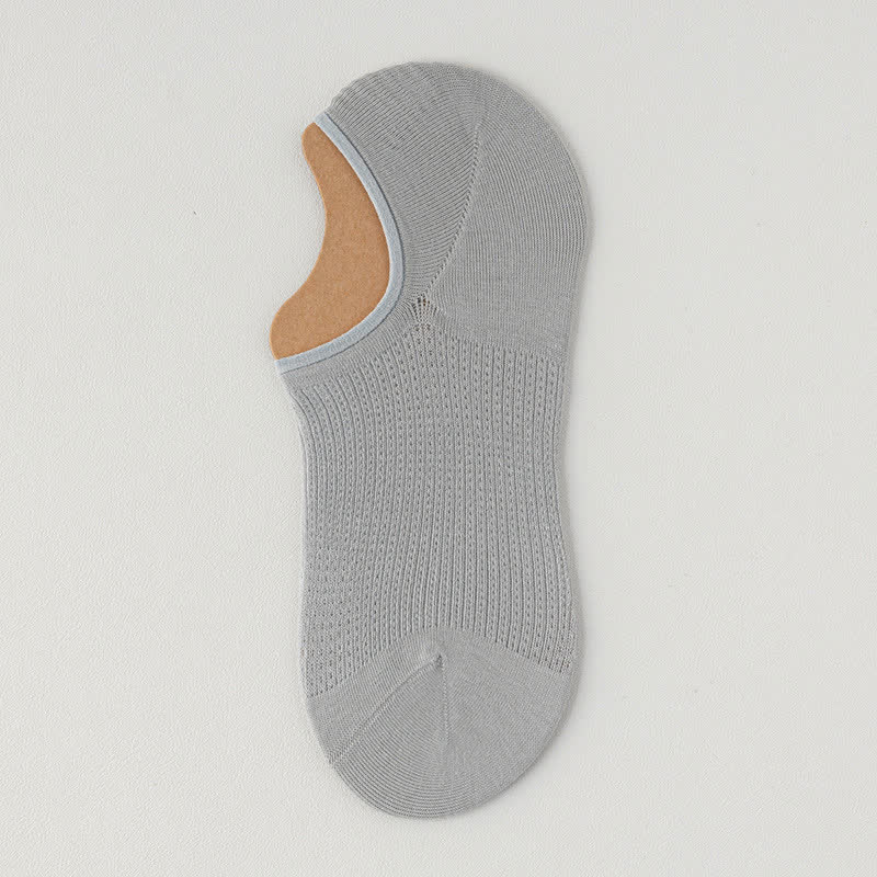 Chaussettes invisibles légères et respirantes en coton (7 paires) - Gris clair - EU39-45 (U6-11) - image 15