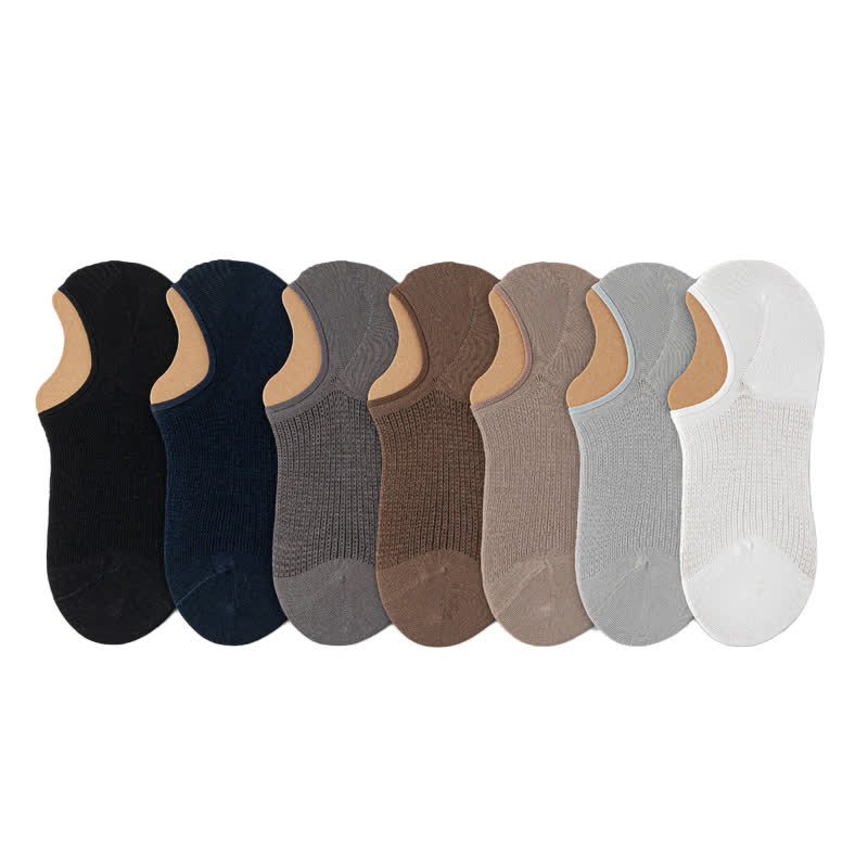 Chaussettes invisibles légères et respirantes en coton (7 paires) - Multicolore - EU39-45 (U6-11) - image 3