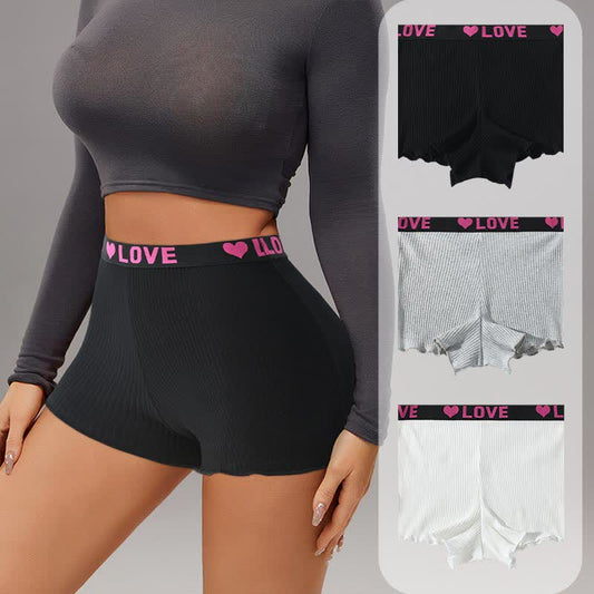 Shorty taille mi-haute LOVE (lot de 3) - image 0