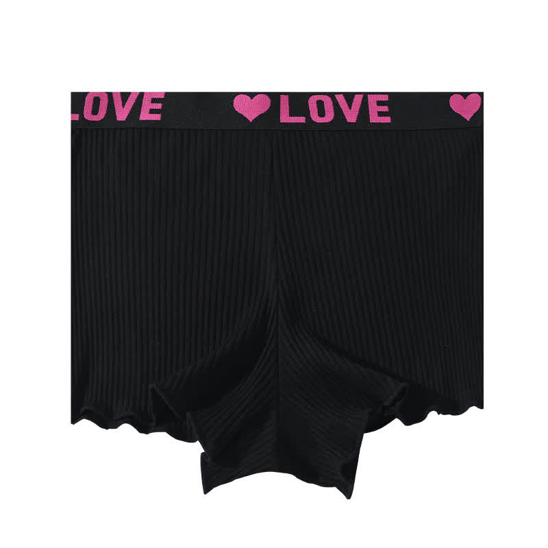 Shorty taille mi-haute LOVE (lot de 3) - Noir - 3XL - image 3