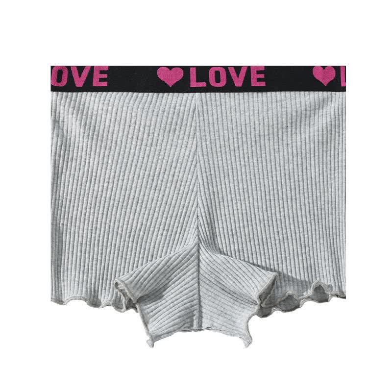 Shorty taille mi-haute LOVE (lot de 3) - Gris - 3XL - image 5