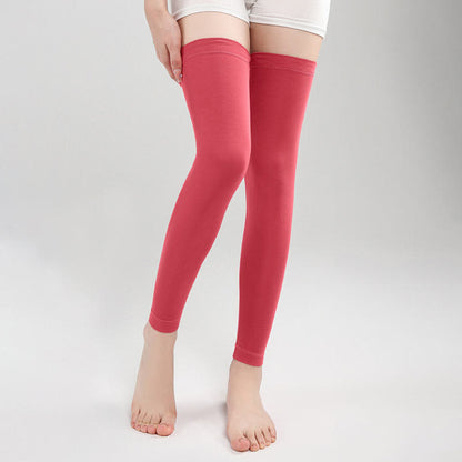 Manchons de cuisse antidérapants en silicone fin modal - Rose - XL - image 9