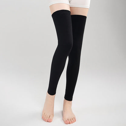 Manchons de cuisse antidérapants en silicone fin modal - Noir - XL - image 1