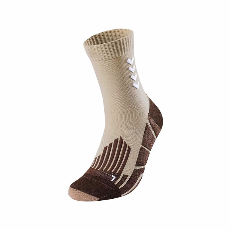 Chaussettes de compression à rayures Arrow (5 paires) - Kaki - EU39-47 (US6-12) - image 1