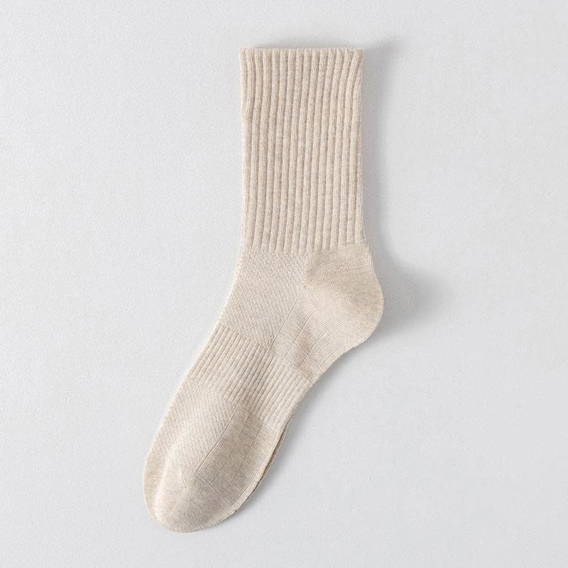 Chaussettes de sport respirantes de couleur unie (6 paires) - Abricot - EU43-48 (US9-13) - image 19