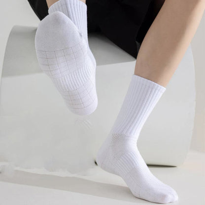 Chaussettes de sport respirantes de couleur unie grande taille (6 paires)