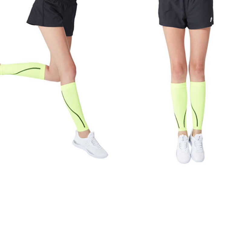 Manches mollet rayées vert fluo
