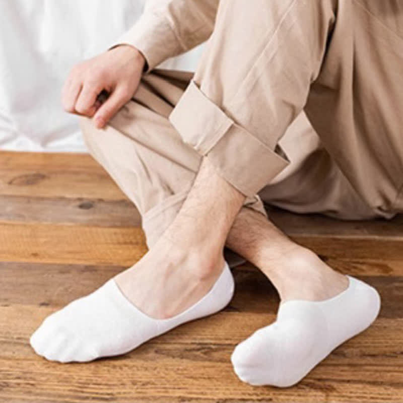 Chaussettes invisibles en coton grande taille (5 paires)