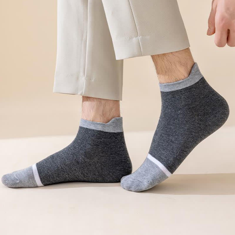 Chaussettes antibactériennes et déodorantes à blocage de couleur (5 paires)