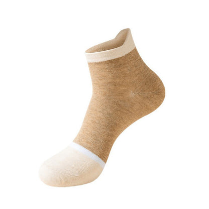 Chaussettes antibactériennes et déodorantes à blocage de couleur (5 paires)