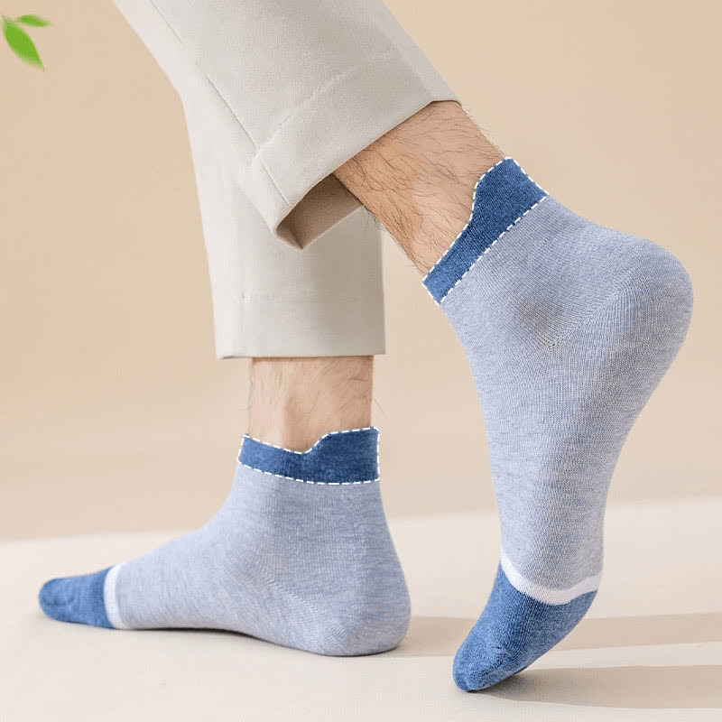Chaussettes antibactériennes et déodorantes à blocage de couleur (5 paires)