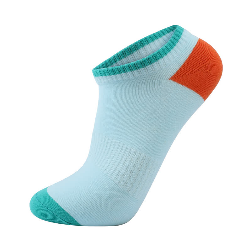 Chaussettes invisibles absorbantes en coton coloré (6 paires)