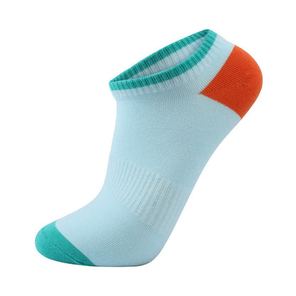 Chaussettes invisibles absorbantes en coton coloré (6 paires)