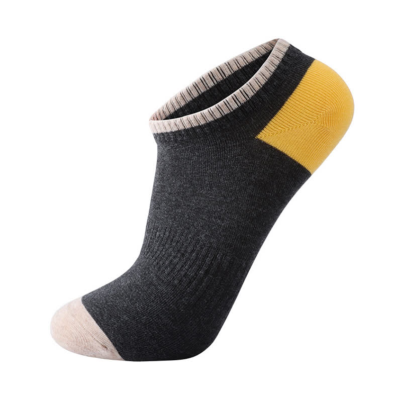 Chaussettes invisibles absorbantes en coton coloré (6 paires)